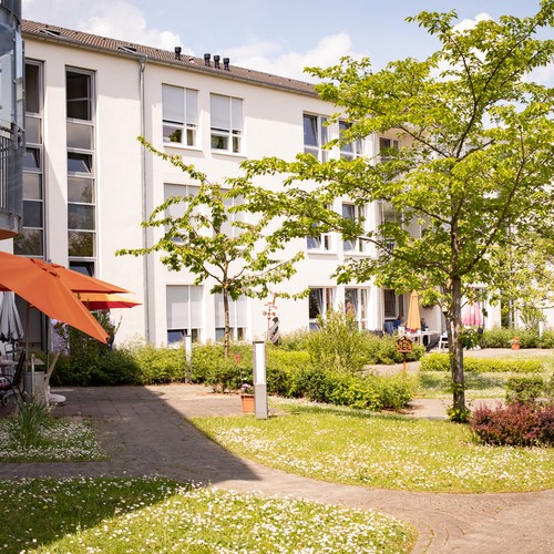 Der Einrichtungsgarten des Pflegezentrums Geseke.